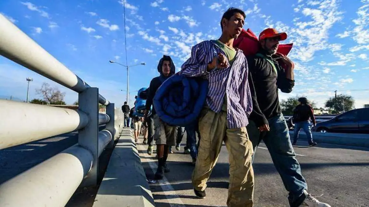 Se dirigen migrantes a unidad Benito Juárez